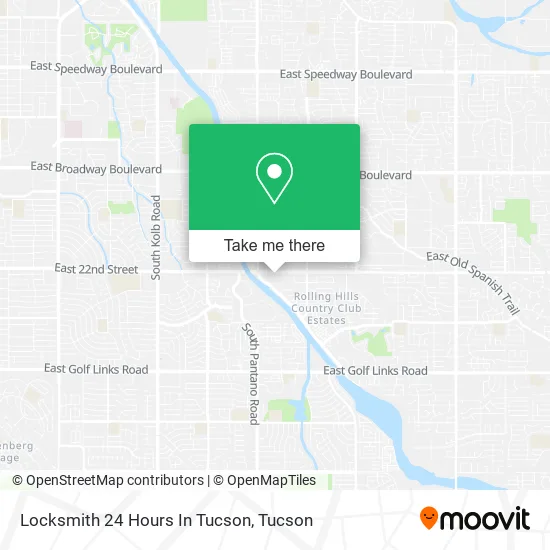 Locksmith 24 Hours In Tucson map
