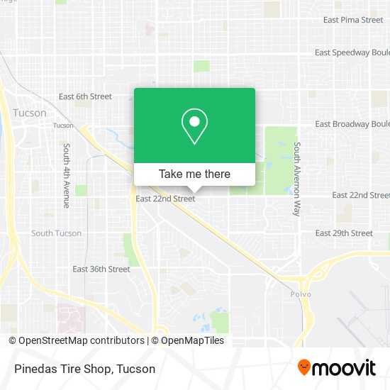 Mapa de Pinedas Tire Shop