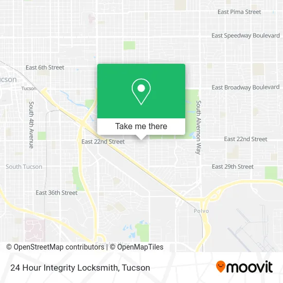 24 Hour Integrity Locksmith map