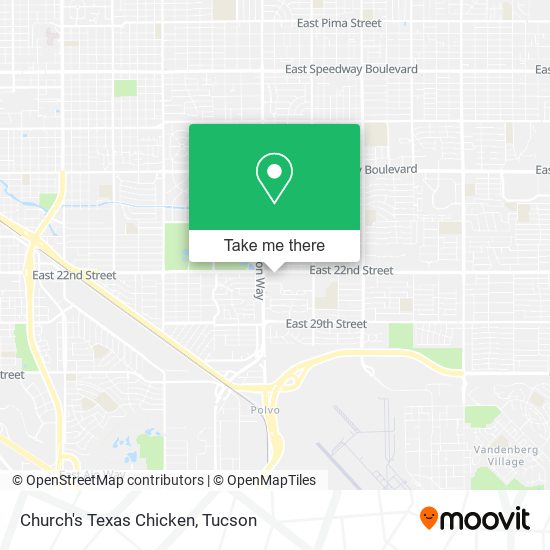 Church's Texas Chicken map