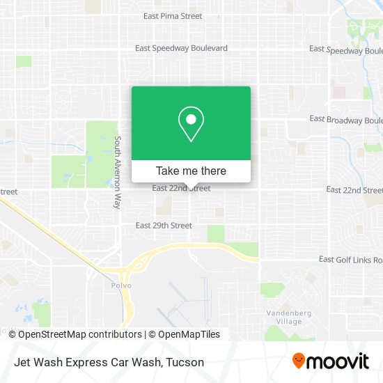 Mapa de Jet Wash Express Car Wash