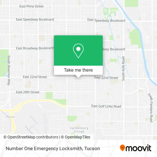 Number One Emergency Locksmith map