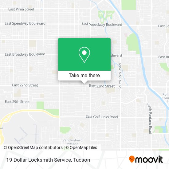 Mapa de 19 Dollar Locksmith Service