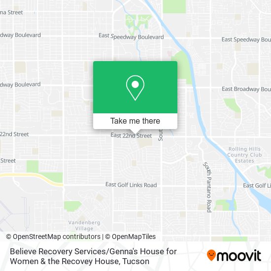 Believe Recovery Services / Genna's House for Women & the Recovey House map