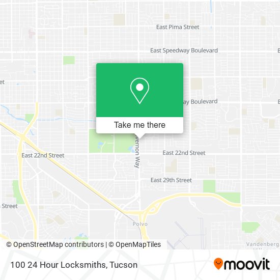 100 24 Hour Locksmiths map