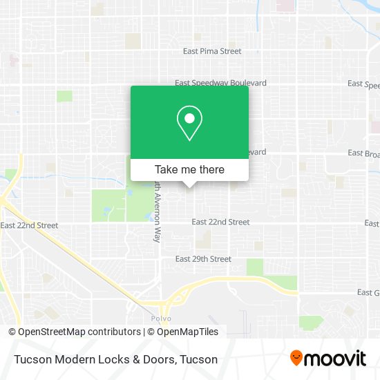 Tucson Modern Locks & Doors map