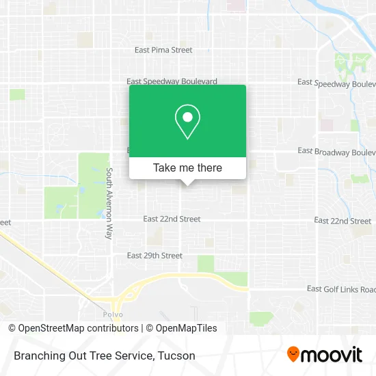 Branching Out Tree Service map