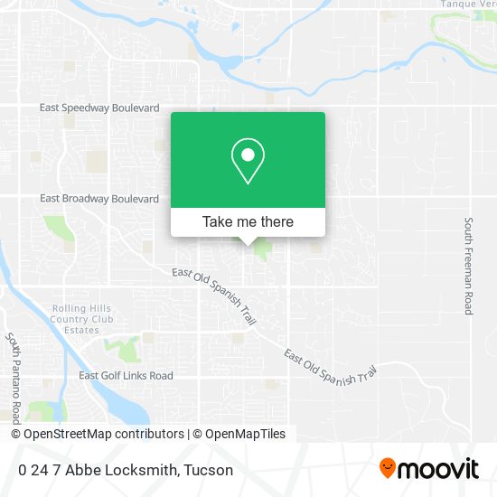 Mapa de 0 24 7 Abbe Locksmith