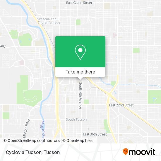 Cyclovia Tucson map