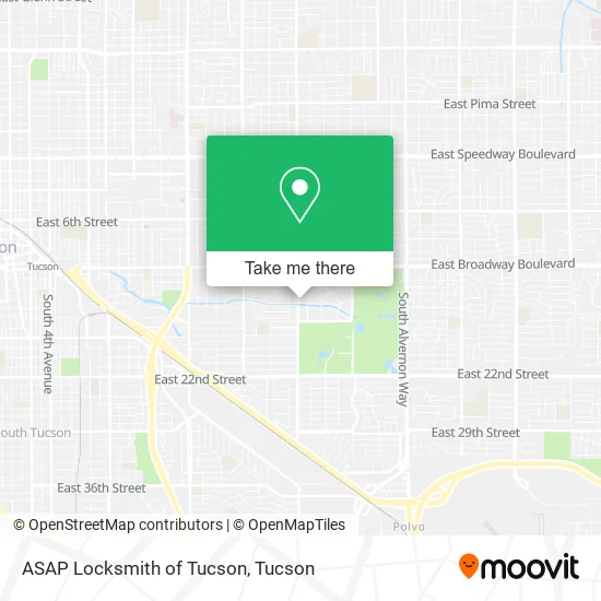 ASAP Locksmith of Tucson map