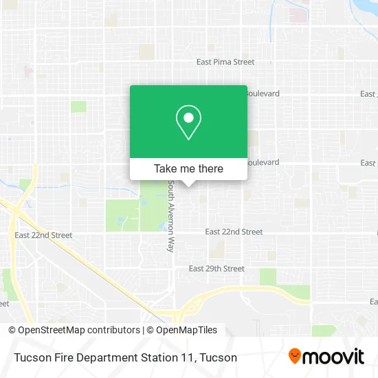 Tucson Fire Department Station 11 map