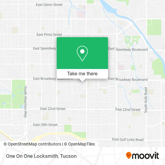 One On One Locksmith map