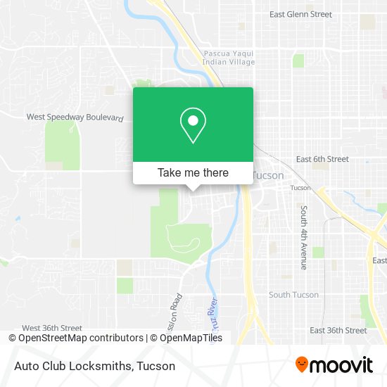 Auto Club Locksmiths map