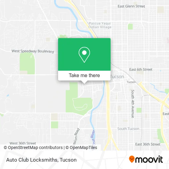 Auto Club Locksmiths map