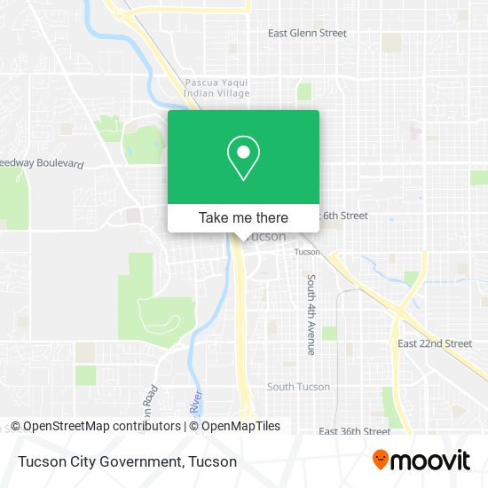 Tucson City Government map