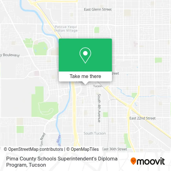 Pima County Schools Superintendent's Diploma Program map