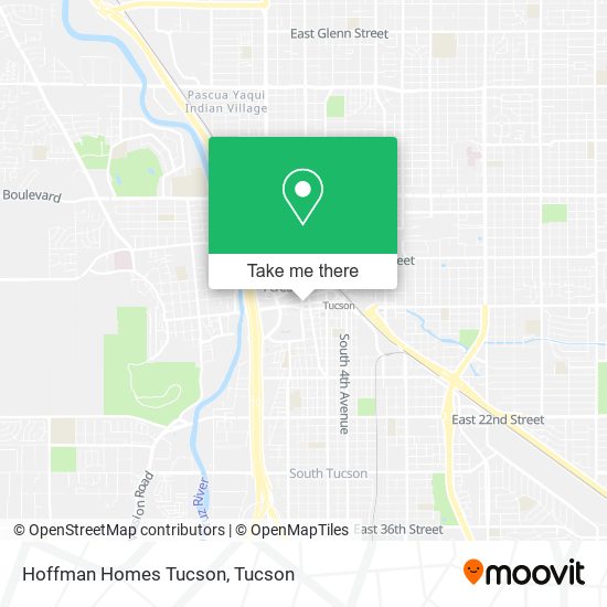 Hoffman Homes Tucson map