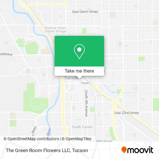 The Green Room Flowers LLC map