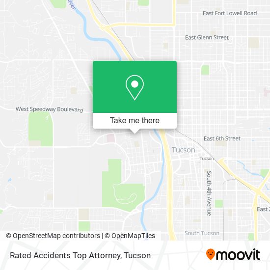 Mapa de Rated Accidents Top Attorney