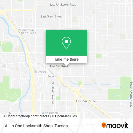All In One Locksmith Shop map