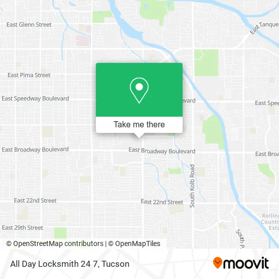 All Day Locksmith 24 7 map