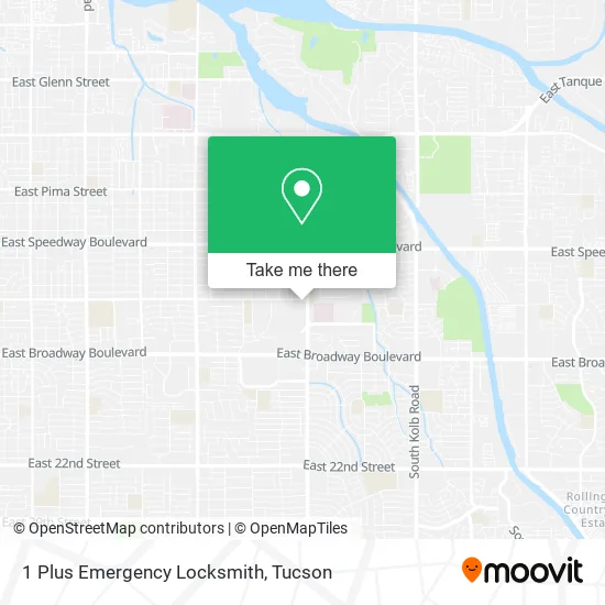 1 Plus Emergency Locksmith map