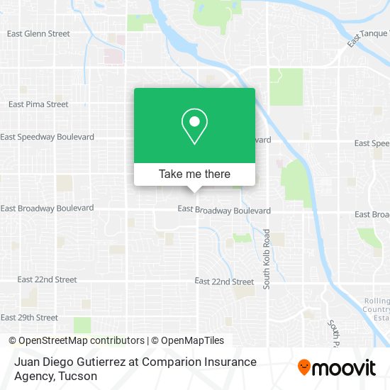 Juan Diego Gutierrez at Comparion Insurance Agency map