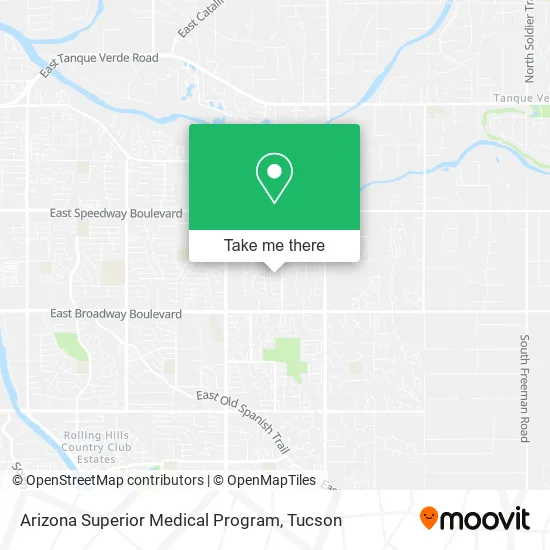 Arizona Superior Medical Program map