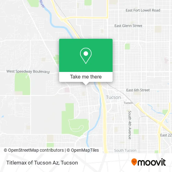 Titlemax of Tucson Az map