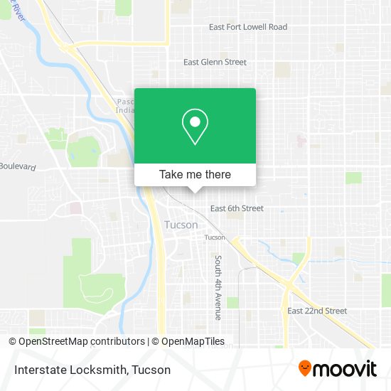 Interstate Locksmith map