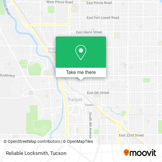 Reliable Locksmith map