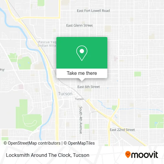 Locksmith Around The Clock map