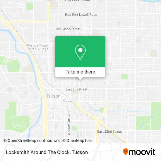 Locksmith Around The Clock map