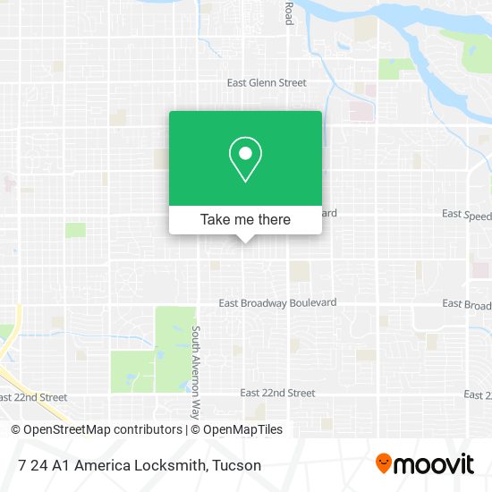 7 24 A1 America Locksmith map