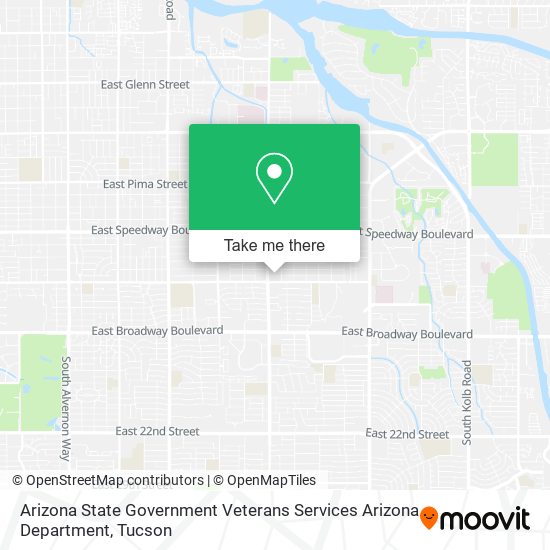Arizona State Government Veterans Services Arizona Department map