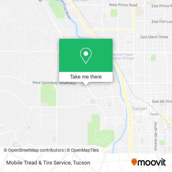 Mapa de Mobile Tread & Tire Service