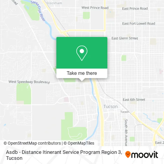 Mapa de Asdb - Distance Itinerant Service Program Region 3
