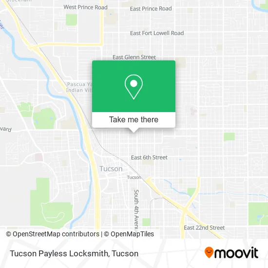 Tucson Payless Locksmith map