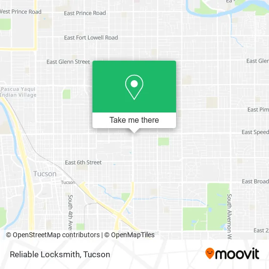 Reliable Locksmith map