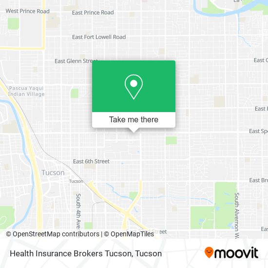 Mapa de Health Insurance Brokers Tucson