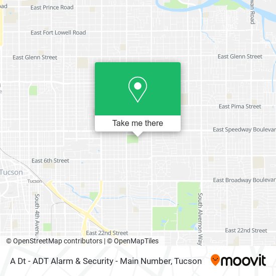 A Dt - ADT Alarm & Security - Main Number map