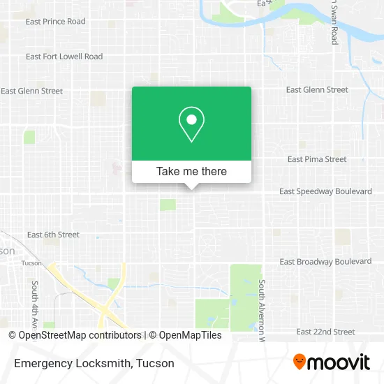 Emergency Locksmith map