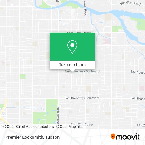 Premier Locksmith map