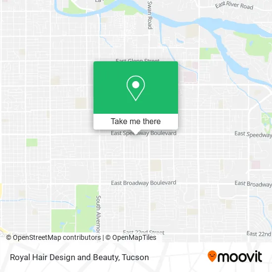 Royal Hair Design and Beauty map