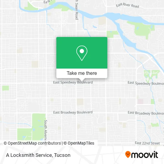 A Locksmith Service map