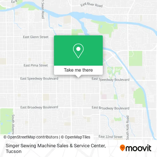 Mapa de Singer Sewing Machine Sales & Service Center