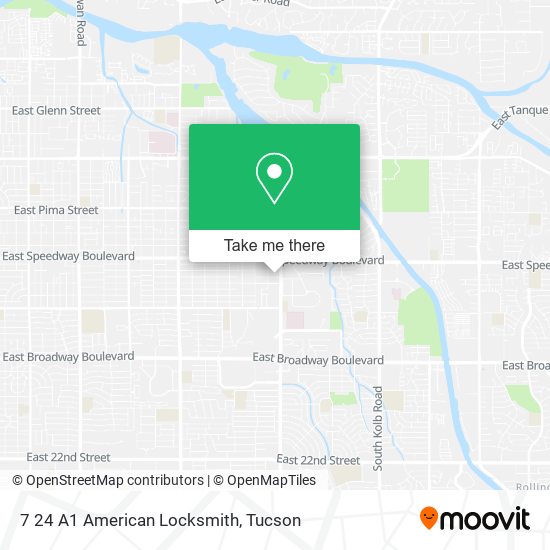 7 24 A1 American Locksmith map