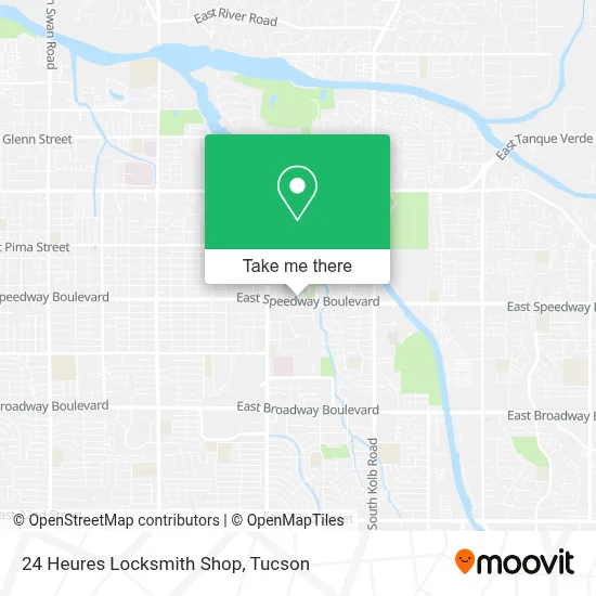 24 Heures Locksmith Shop map