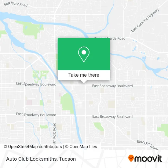 Auto Club Locksmiths map