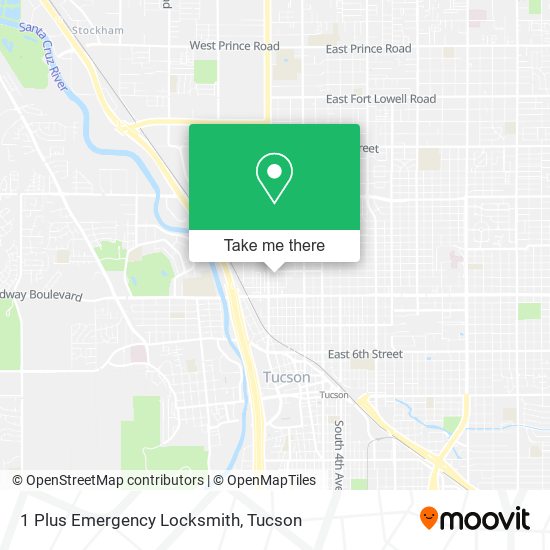 Mapa de 1 Plus Emergency Locksmith